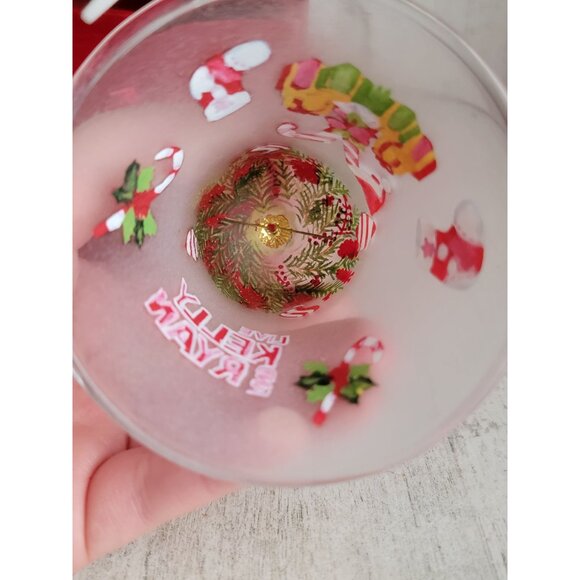 Blown‎ glass Kelly Ryan couple bell ornament Xmas Unique - Picture 7 of 7